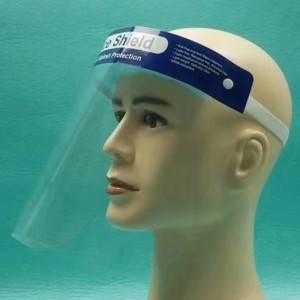 Disposable Head Mounted Anti Ejecta Protective Face Shield