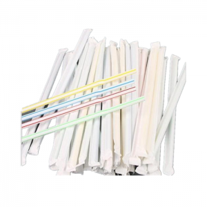 White Regular Size Slitted Food Grade Kraft Paper Straw Wrapping Paper