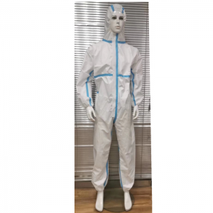 High Quality White PP+PE Disposable Sterile Isolation Medical Protective Gowns