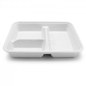 Freezer Safe Water Resistant Non PFAS Tableware Tray For Fast Food