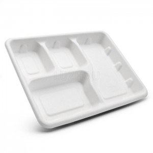 Professional Manufacturer Disposable Biodegradable Tableware Tray With Cheap Price
