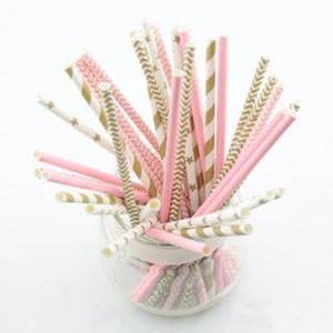 Individually Wrapped Large Romantic Paper Straws For Valentine’s Day