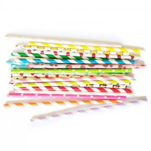 Colorful Printed Cheap Price Disposable Paper Straw