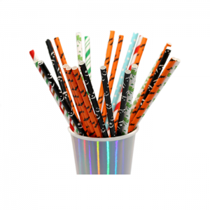 Multicolor Biodegradable Paper Straw For Birthday Party