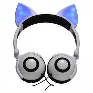 Wholesale Price China Collar Earphones - Promotional Wired Stereo Headphones Cat Ear fox Ears Headset for Kids – Fashione