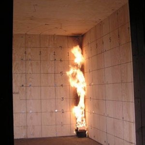 Fyzická Room Fire (Corner Fire) Skúšobné zariadenie