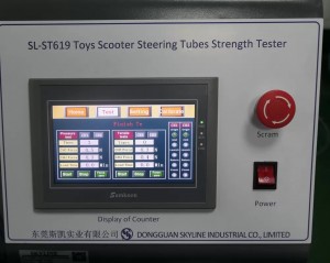 က ISO 8124-1 ကစားစရာစကူတာစတီယာရင် Tube ခွန်အားစမ်းသပ်သူ