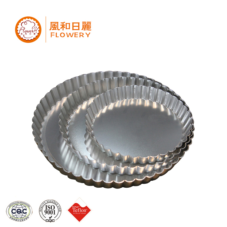 Factory price aluminum alloy pie pan/tart mould