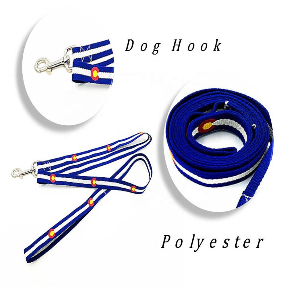 Partihandel Premium Mode Custom Print Logo Polyester Hundkoppel
