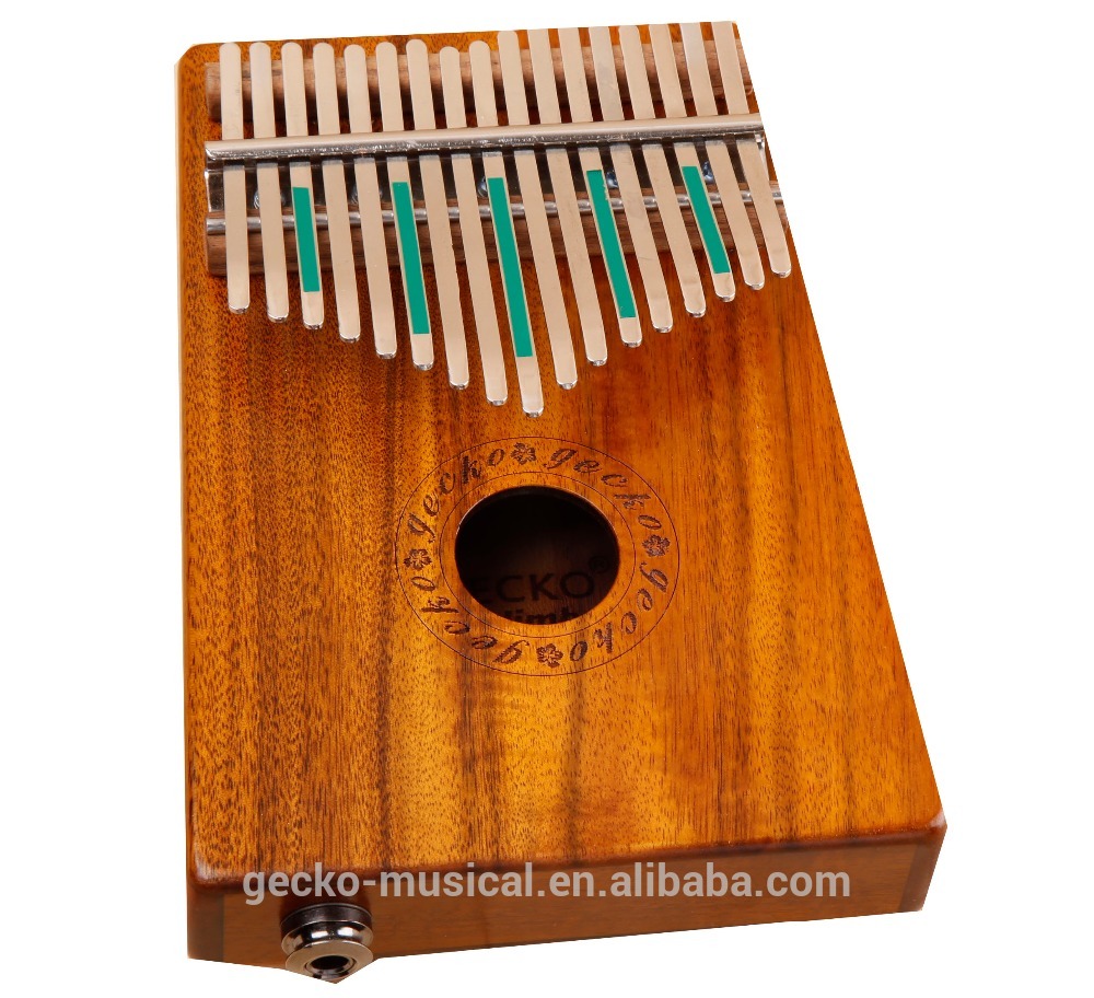 Hot New Products Kids Travel Cajon -
 17 Key EQ Kalimba gecko natural wood professional thumb piano – GECKO