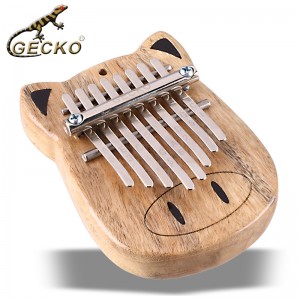 Factory making China Gecko Armrest Solid Koa 17 Keys Kalimba Thumb Piano