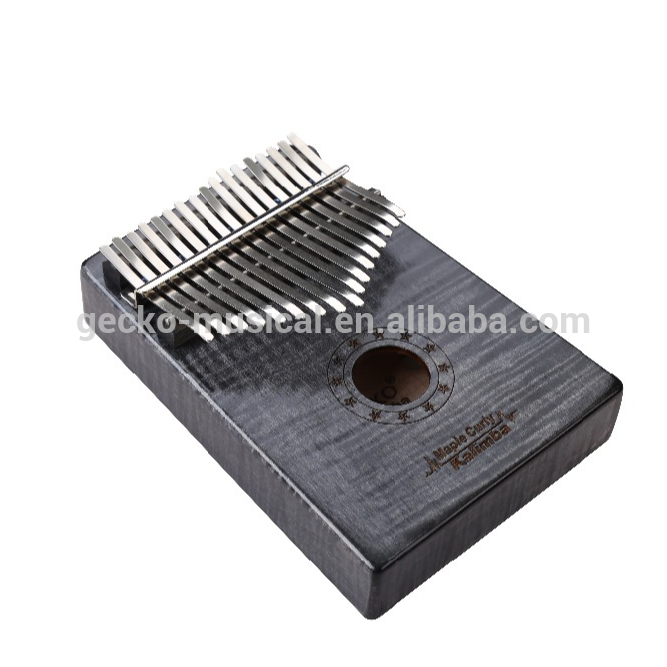 Factory Price For Guitar Shape Bag -
 Africa Kalimba Thumb Piano 17 keyboards/ Maple curly wooden And Metal Kalimba New – GECKO