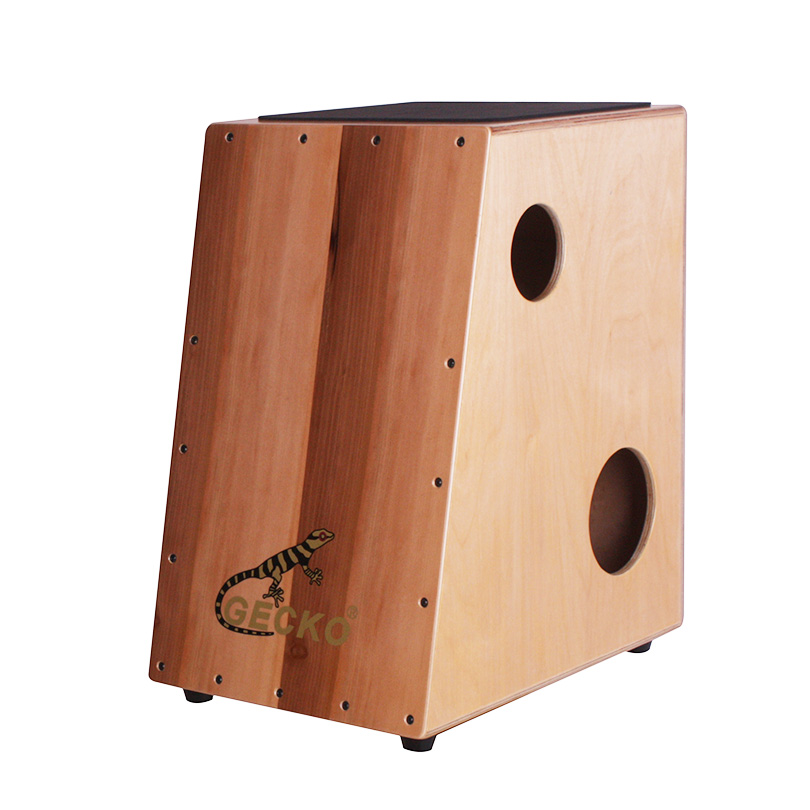 apple wood cajon with trapezoid shape ,apple strips.Africa drum box for percussion tool playing,hang drum