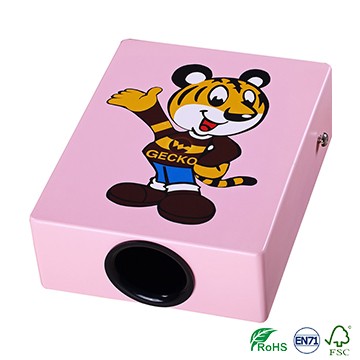 Good Wholesale Vendors Cajon Toys For Kids -
 Cartoon Tiger Cajon Drum for boy kids leaning music percussion box mini cajon – GECKO