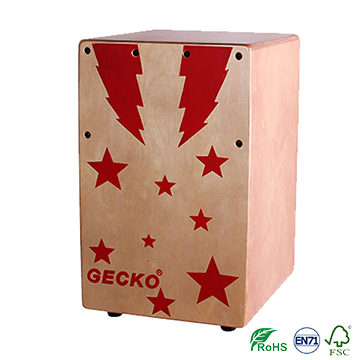 factory made jazz music cajon drum sets,promotional star design for children musical box