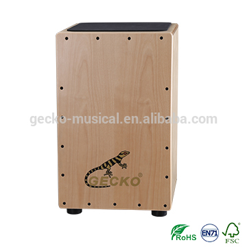 Factory Promotional Handmade Musical Instruments -
 gecko cajon natural wooden steel string CL14 cajon – GECKO