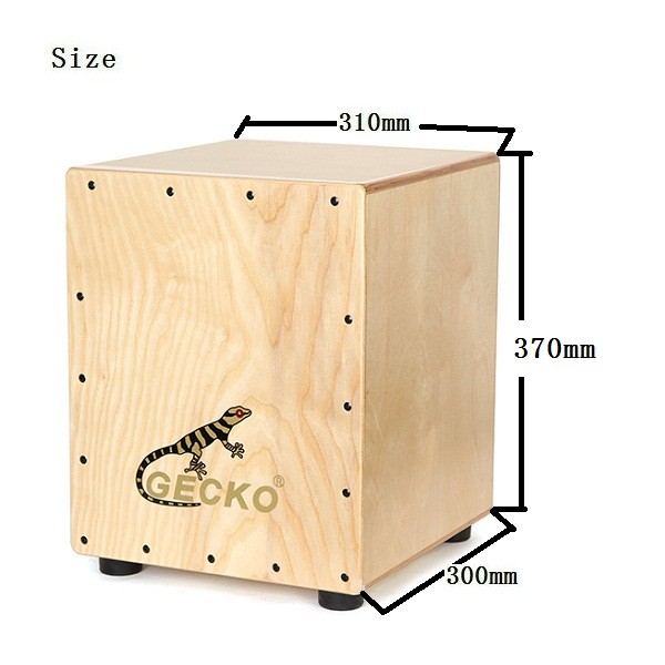 Factory Supply Musical Drum Sticks -
 gecko middle sized birchwood cajon CM062 – GECKO