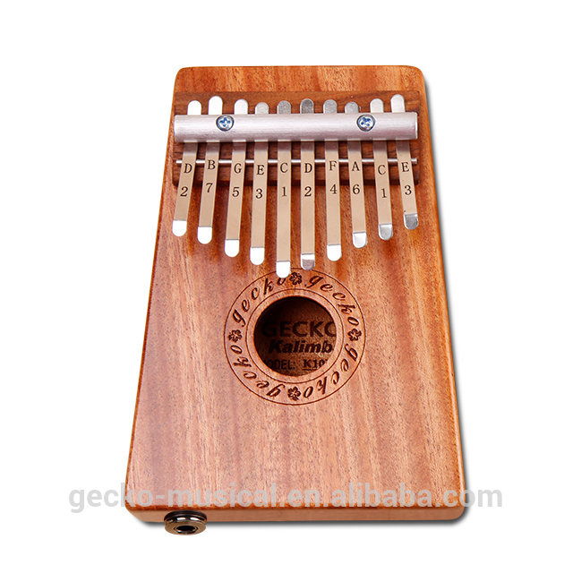 Supply OEM/ODM 17 Key Kalimba Thumb Piano -
 gecko natural wood professional 10 keys EQ thumb piano – GECKO