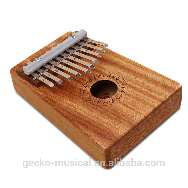 gecko natural wood professional 10 keys kalimba