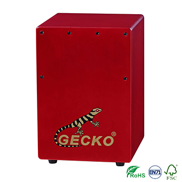 Factory Cheap Hot Ukulele Cheap -
 Handmade high quality Cajon Percussion Box Hand Drum red color – GECKO