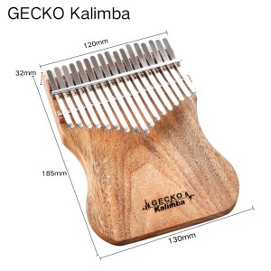 B tone Gecko K17CAP Factory supply Amazon best seller Africa Thumb Piano  |  GECKO
