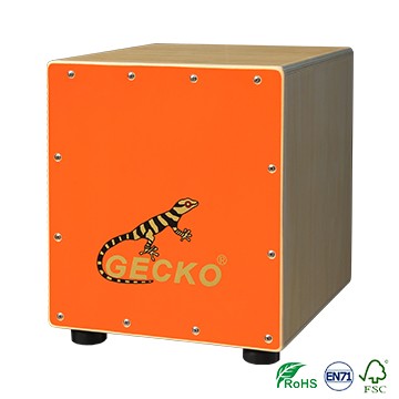 China Manufacturer for Hard Case Guitar -
 Smaller Size Cajon Drum Bright Orange Color for Kid – GECKO