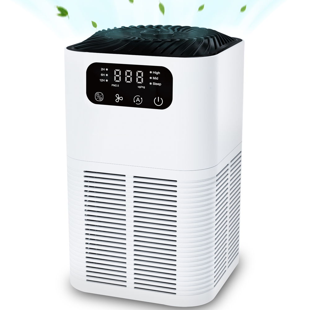 OEM New Design Touch-screen Ionizer Air Purifier with Aroma Diffuser for Home & Office