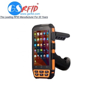 Portable wireless WIFI / GPRS / 4G / rfid / barcode uhf handheld reader Android