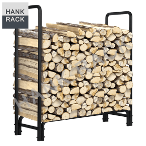 Firewood Holder Stand Stacker Tubular Steel Fire Wood Log Rack