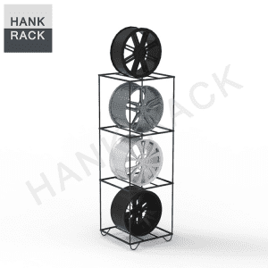 2019 High quality Wall Tire Rack -
 3 Cubes Car Rim Display Stand Wheel Rack – Hank