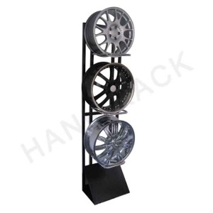 Wheel Display Stand with Acrylic Sign Holder