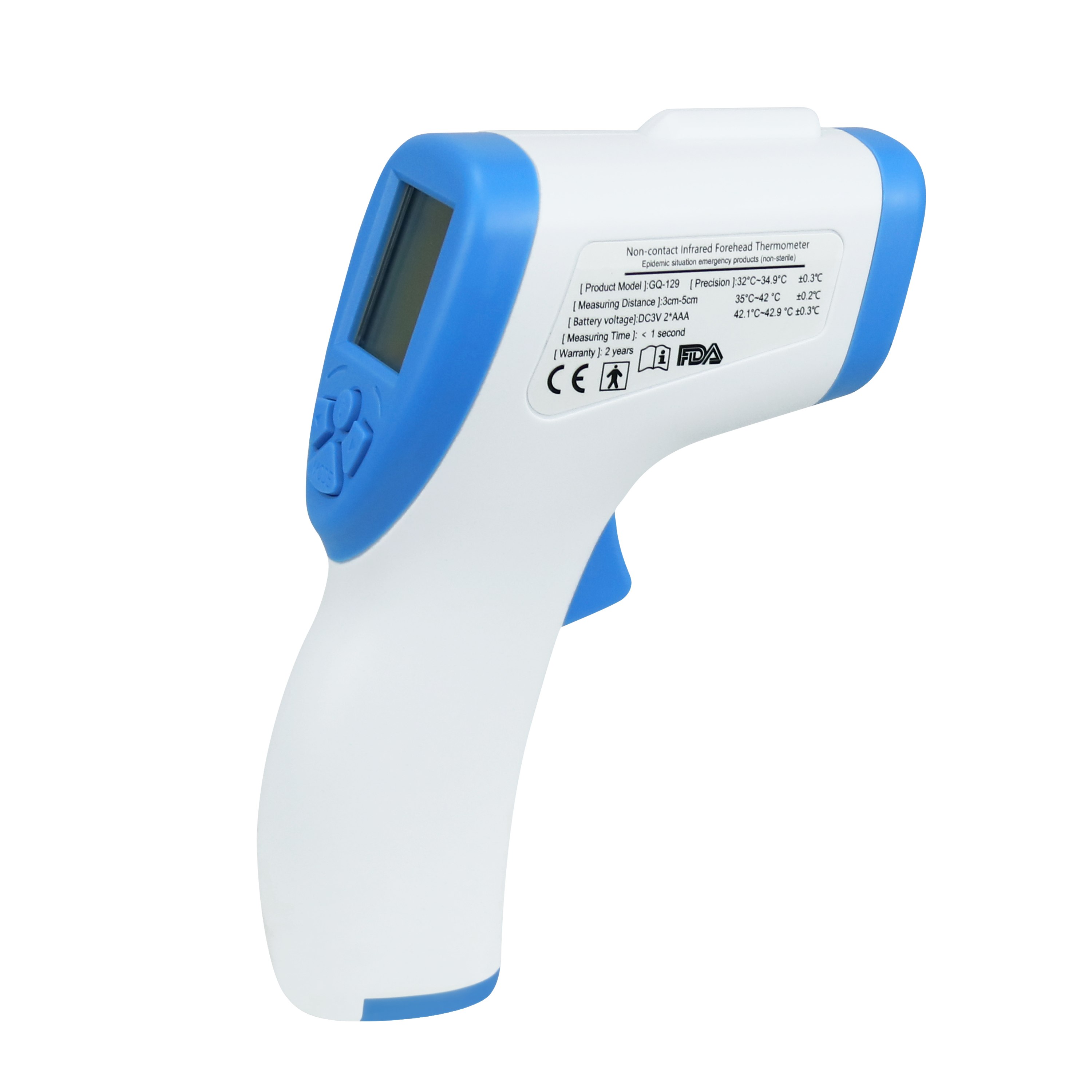 IR Infrared Thermometer Non-Contact Digital Forehead Body Fever Baby Adult CE 
