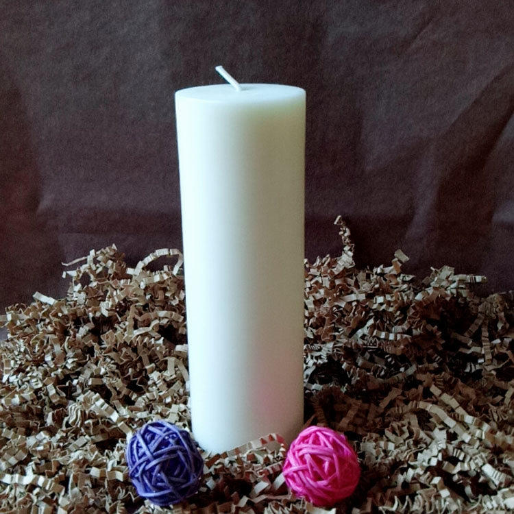 Pillar Candle-1 White and Ivory Lavender Scents Fragrance Soy Simple Pillar Candles Featured Image