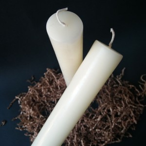 Pillar Candle-4 15 inch long size Vanilla Perfume Oils Paraffin Wax Pillar Stick Candles