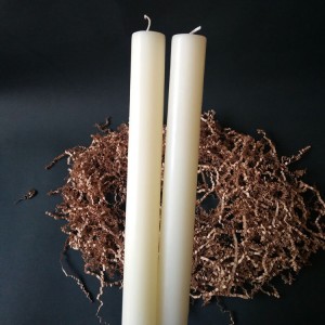 Pillar Candle-4 15 inch long size Vanilla Perfume Oils Paraffin Wax Pillar Stick Candles