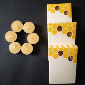 6hours burning beeswax tealight candle