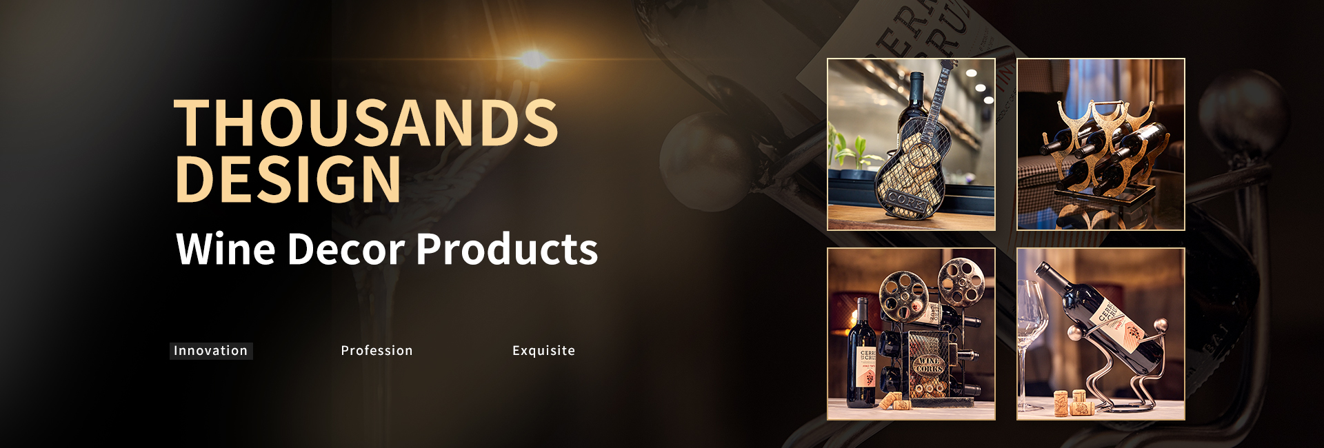 3. thousands design wine decor products