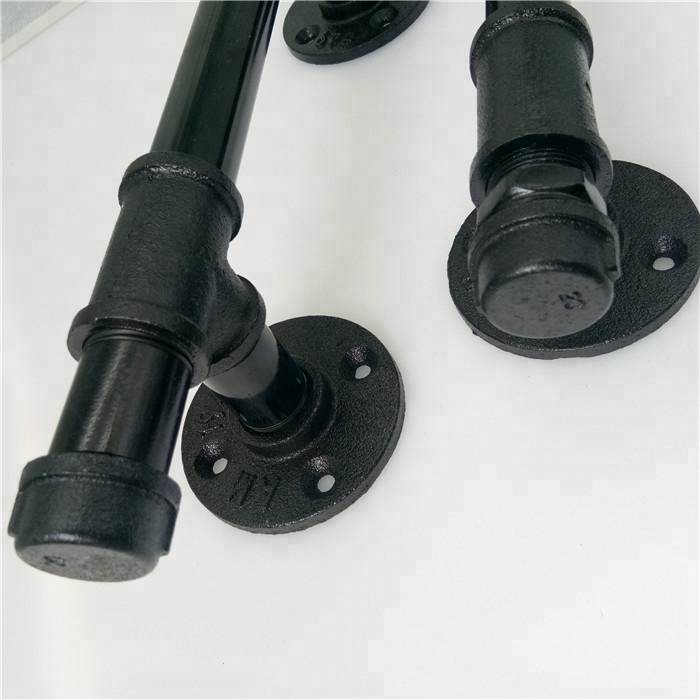 Fixed Competitive Price Floor Flange Used In Furniture - 1/2"-1" malleable iron pipe fittings for DIY wrought iron coffee table legs – Hanghong