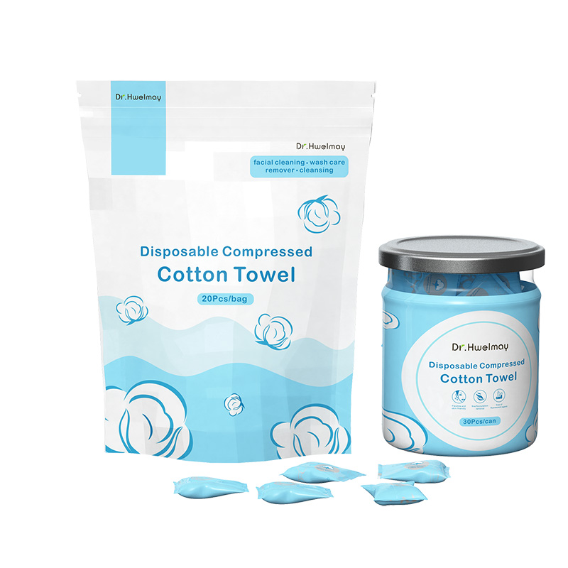 Eco-friendly soft and durable disposable compressed dry wipes