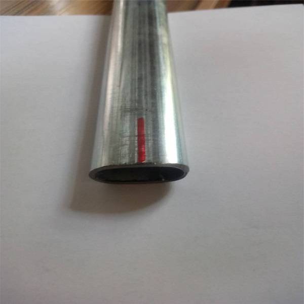 Galvanized Iron Flat 33*13mm Oval Tube