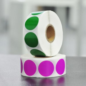 Circle color dot stickers