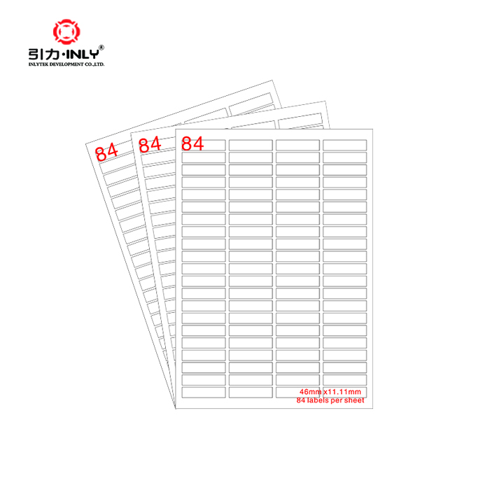 100 sheets OEM/ODM Factory supply 84 up paper label Amazon address label laser/inkjet label