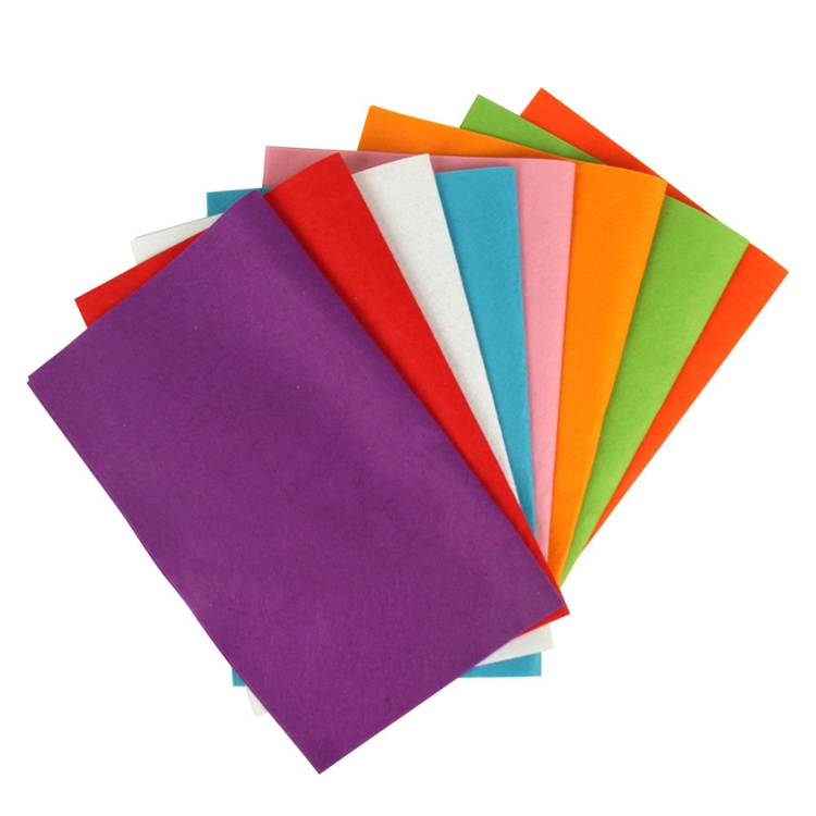 Multi color hard craft printed felt sheet for DIY