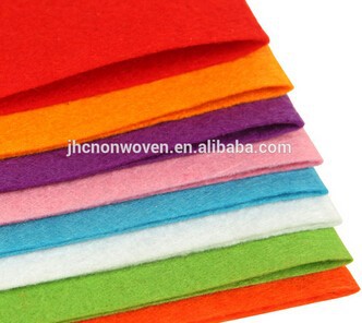 Colored polyester needle punched DIY felt fabric used handmade bag