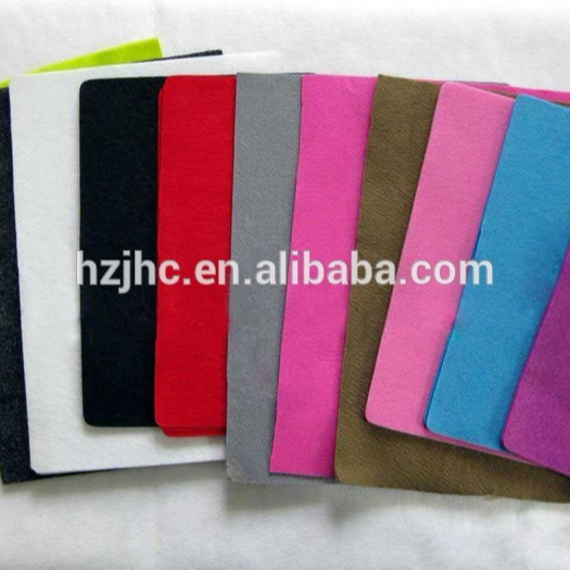 Colorful needle punched non woven 100% melton felt wool fabric