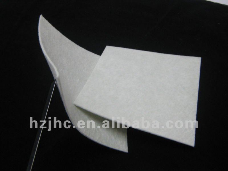 Folding hard polyester needle punch felt for mattress pad materials