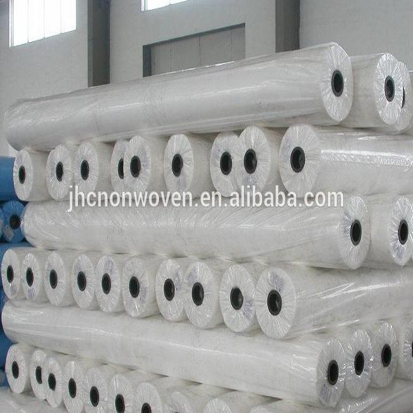 White 100% polyester non woven needle punched felt fabrics rolls