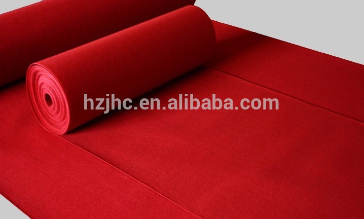 Nonwoven polyester carpet textile dyes backing cloth exhibition carpet