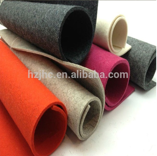 5mm thick polyester needle punched nonwoven felt fabric rolls