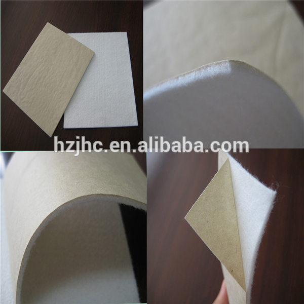 Self-adhesive nonwoven needle punch felt pad for furniture protection